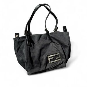 Vintage fendi Zucca Logo Hand Bag Tote Bag